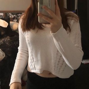 garage cropped knitted sweater